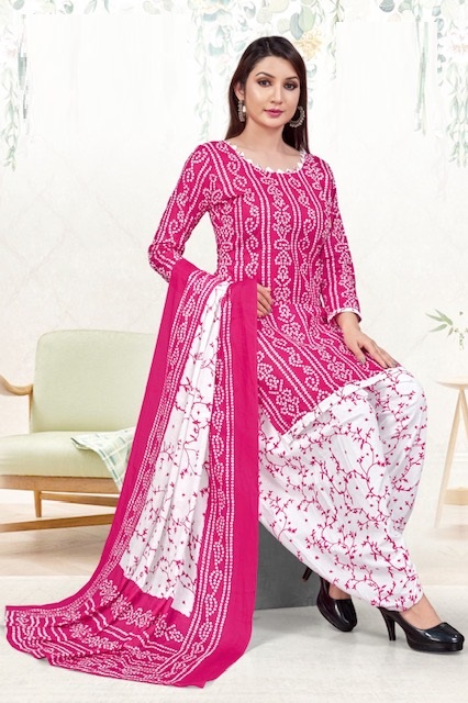 Sc Bandhni Cotton Printed Dress Material Catalog